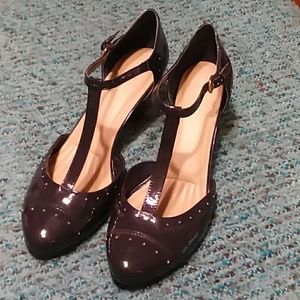 Easy Spirit Navy Patent Heels